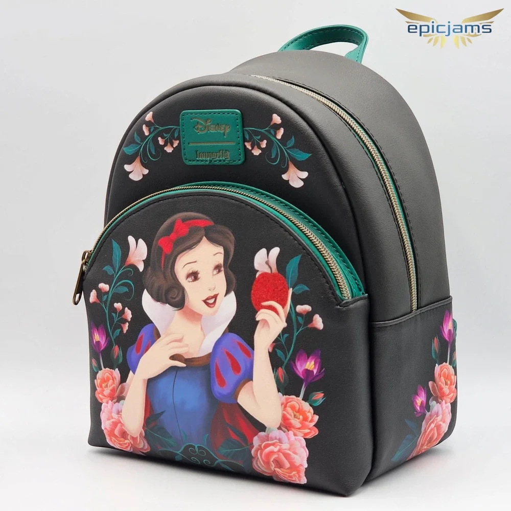 Loungefly Disney Snow White And The Seven Dwarfs Floral Apple Mini Backpack